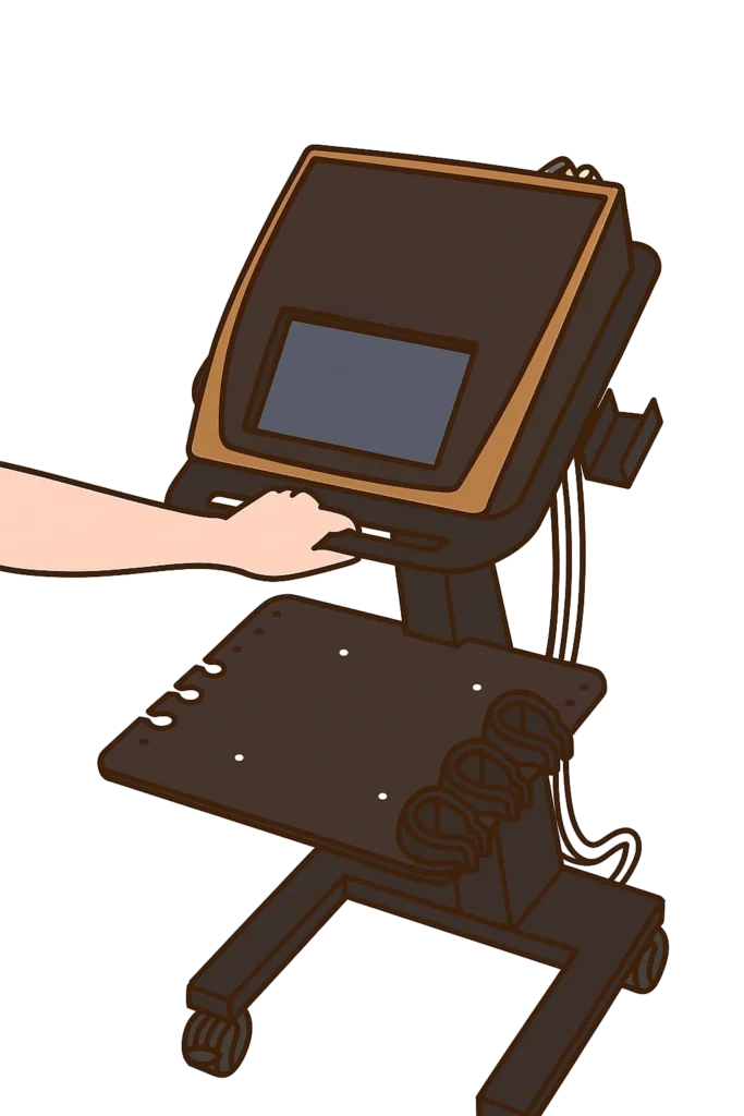 ラジオ波温熱機器ラジオスティムMH2イラスト